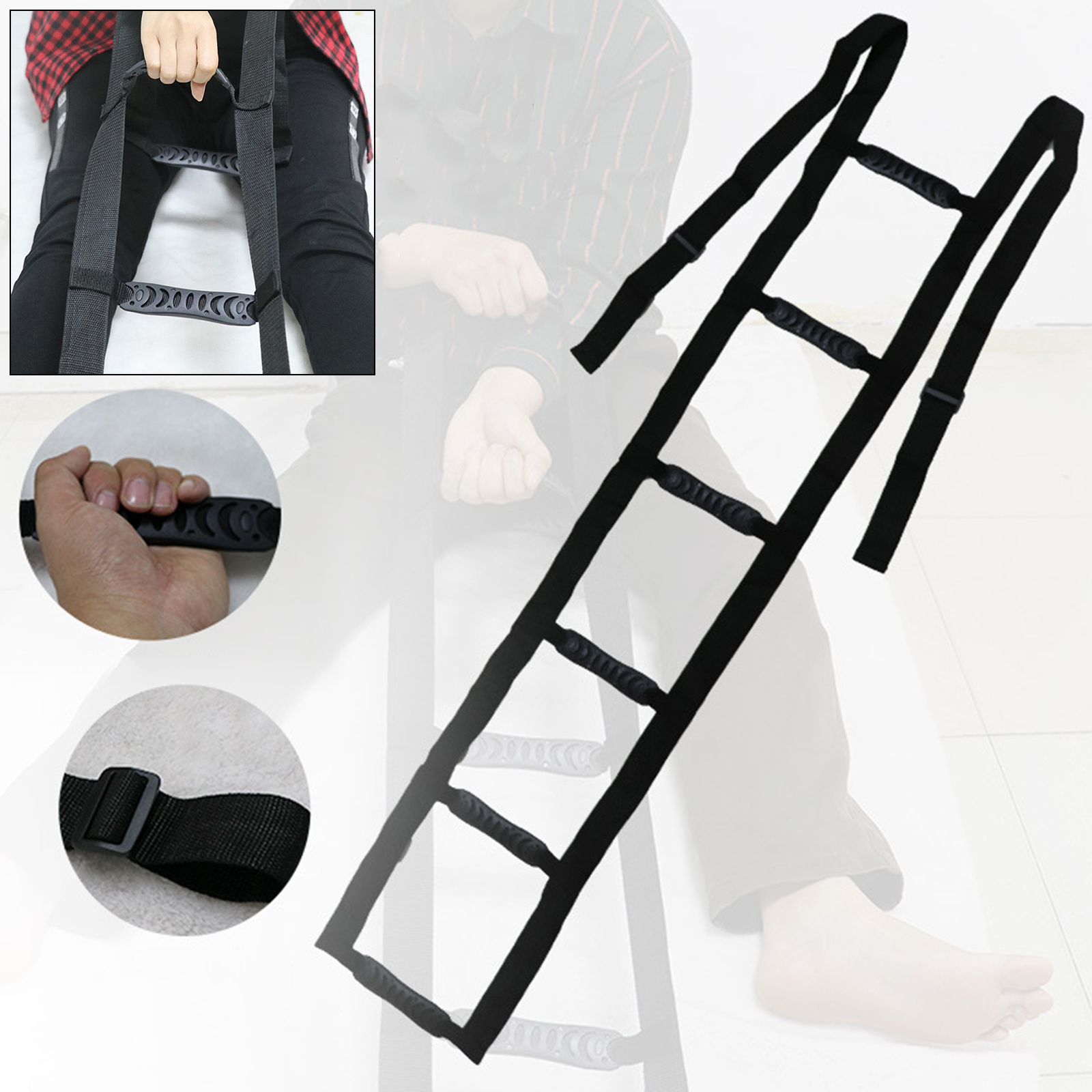 Bed Ladder Assist Caddie Helper Assisting Those with Spinal Injuries Lower Extremity Weakness and Limited Range of Motion Bed Ladder Assist Caddie Helper Assisting Those with Spinal Injuries Lower Extremity Weakness and Limited Range of Motion