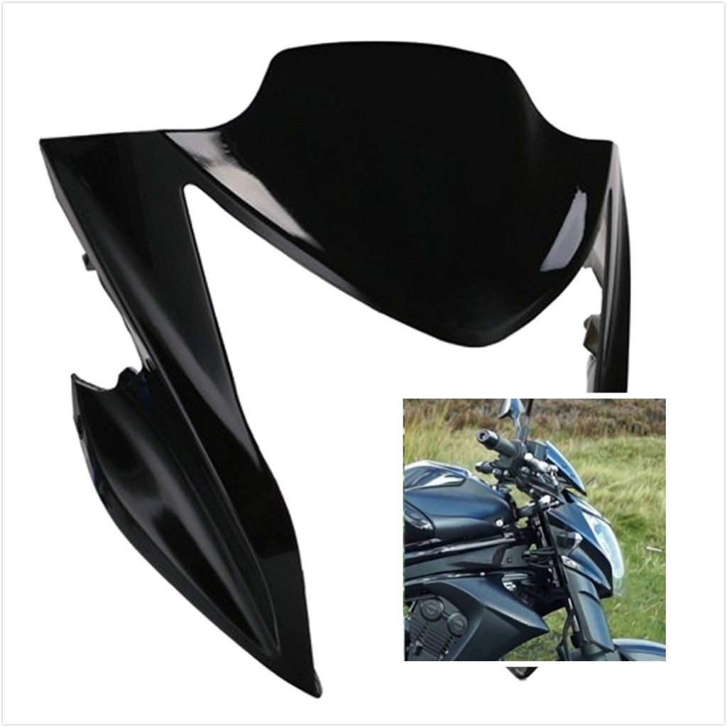 Motorcycle Headlight Mask Windshield Fairing For Kawasaki Er6n
