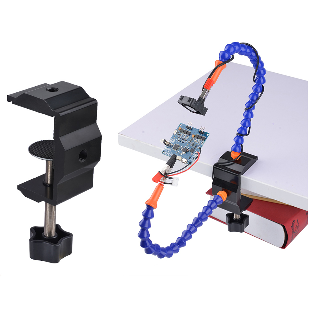 2 Helping Hands Soldering Stations Desk Clamp Set W/ Alloy Base 2 Helping Hands Soldering Stations Desk Clamp Set W/ Alloy Base