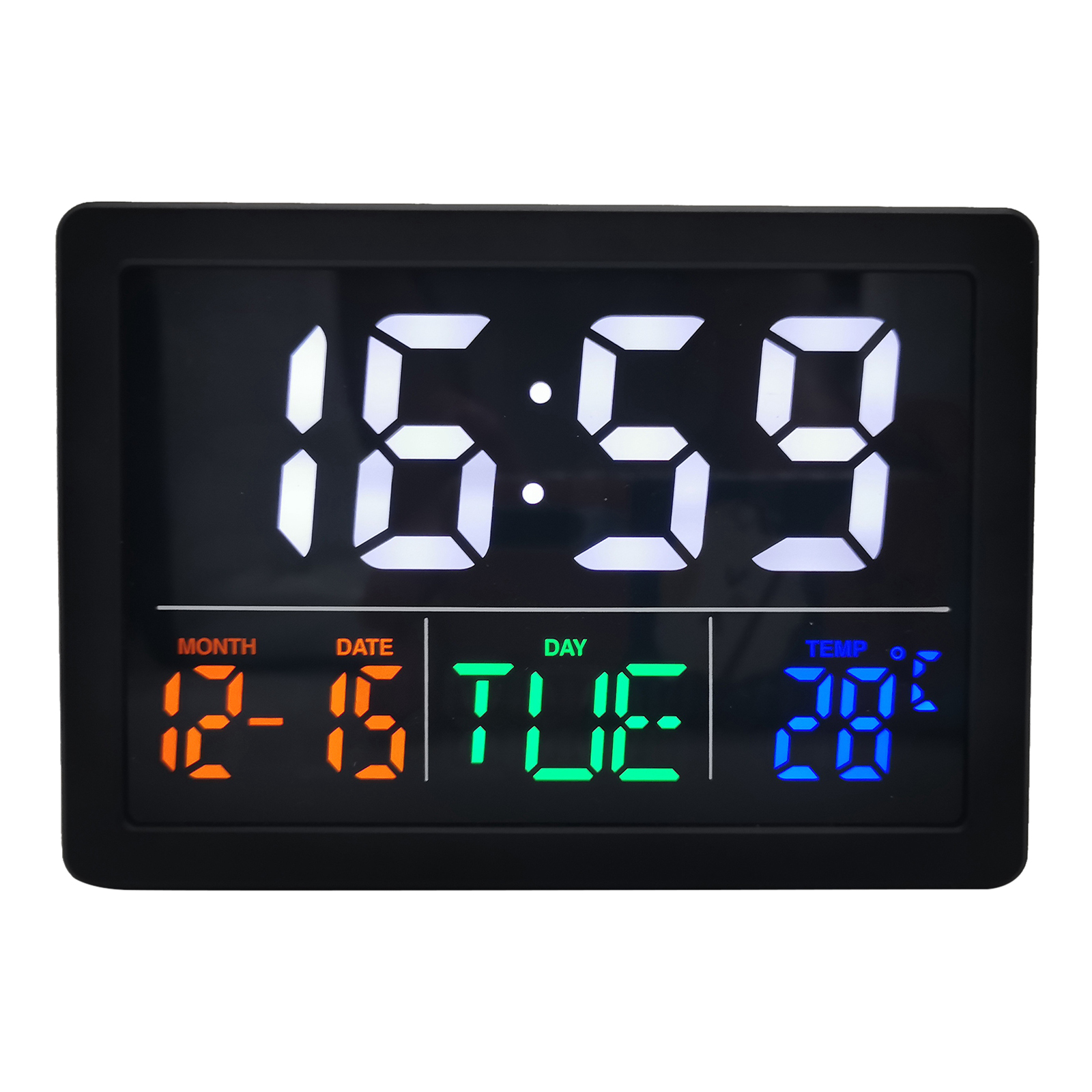 1PC Electronic Tabletop Digital Alarm Clock Time Temp Calendar Humidity Bedside Clock Office Home Decoration 1PC Electronic Tabletop Digital Alarm Clock Time Temp Calendar Humidity Bedside Clock Office Home Decoration