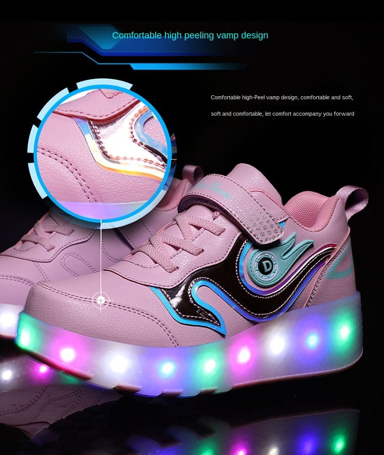 New Roller Skating Shoes, Double-Wheeled Luminous Sneakers, Colorful Luminous Shoes, Children's Roller Skating Sneakers,Heelys New Roller Skating Shoes, Double-Wheeled Luminous Sneakers, Colorful Luminous Shoes, Children's Roller Skating Sneakers,Heelys