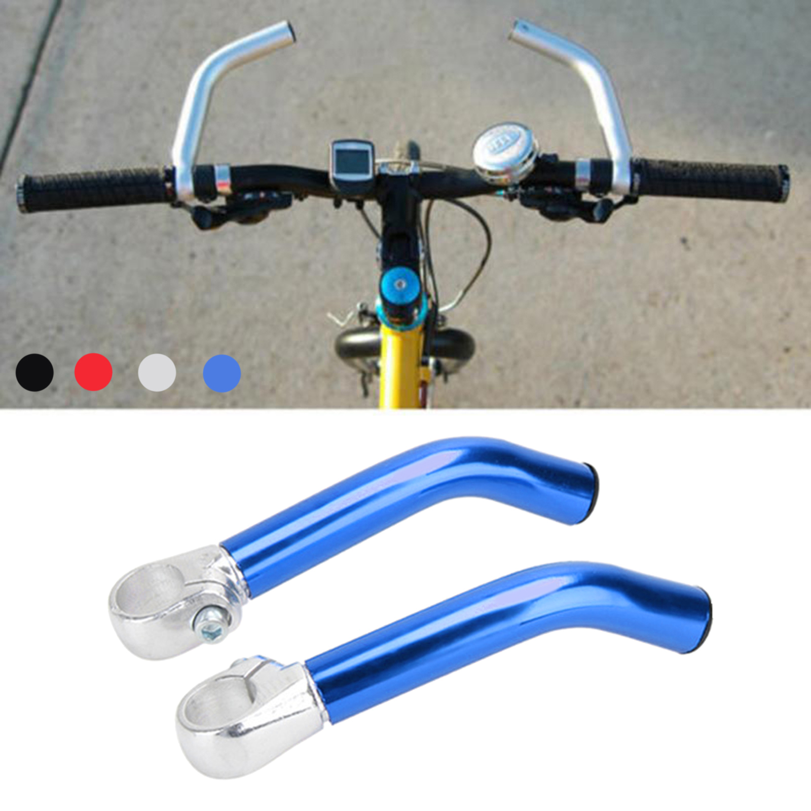 Aluminum Bicycle Rest Handlebar Extender Bars Cycling 22.2mm Aero Bars Aluminum Bicycle Rest Handlebar Extender Bars Cycling 22.2mm Aero Bars