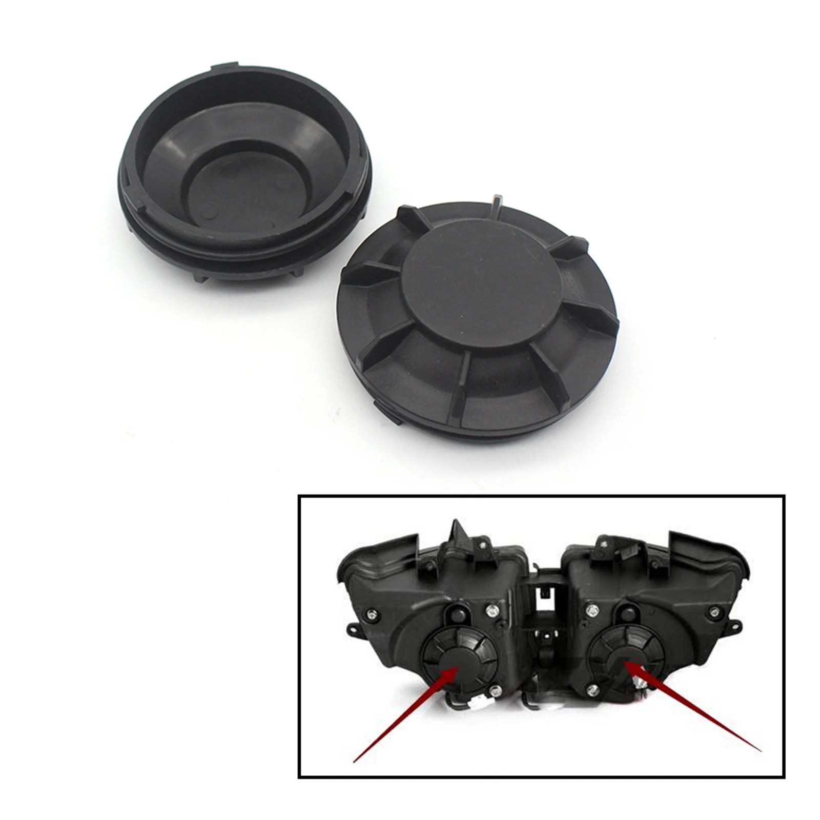 Headlight Tail Rear Cap Scooter Part Cover Dustproof For Yamaha YZF R6 R1