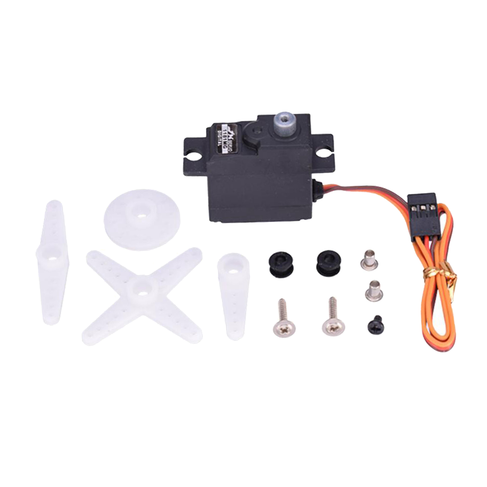 JX PDI-1181MG 3.5KG Metal Gear Digital Servo for RC Car Airplane Drone Black JX PDI-1181MG 3.5KG Metal Gear Digital Servo for RC Car Airplane Drone Black