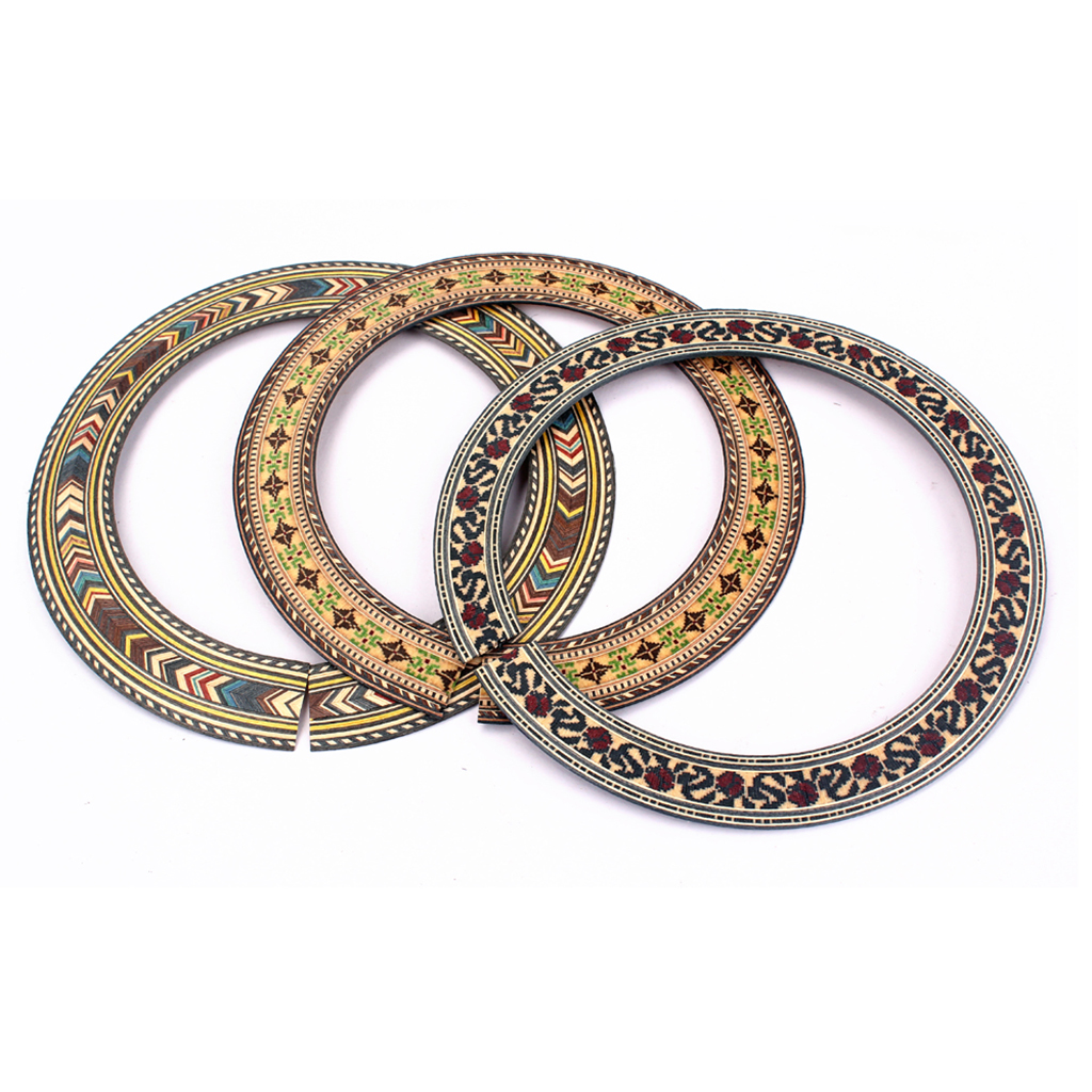 3 Piece Maple Rosette Decoration with Pick for Classical Guitar 3 Piece Maple Rosette Decoration with Pick for Classical Guitar