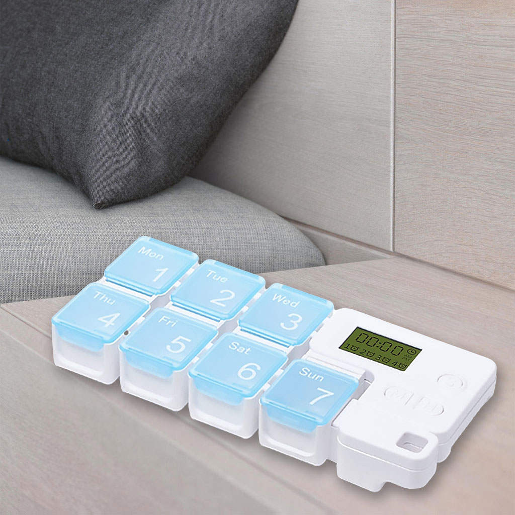 Weekly Pill Organizer Timing Reminder Durable 7 Day 7 Cells Pill Containe for Travel Weekly Pill Organizer Timing Reminder Durable 7 Day 7 Cells Pill Containe for Travel
