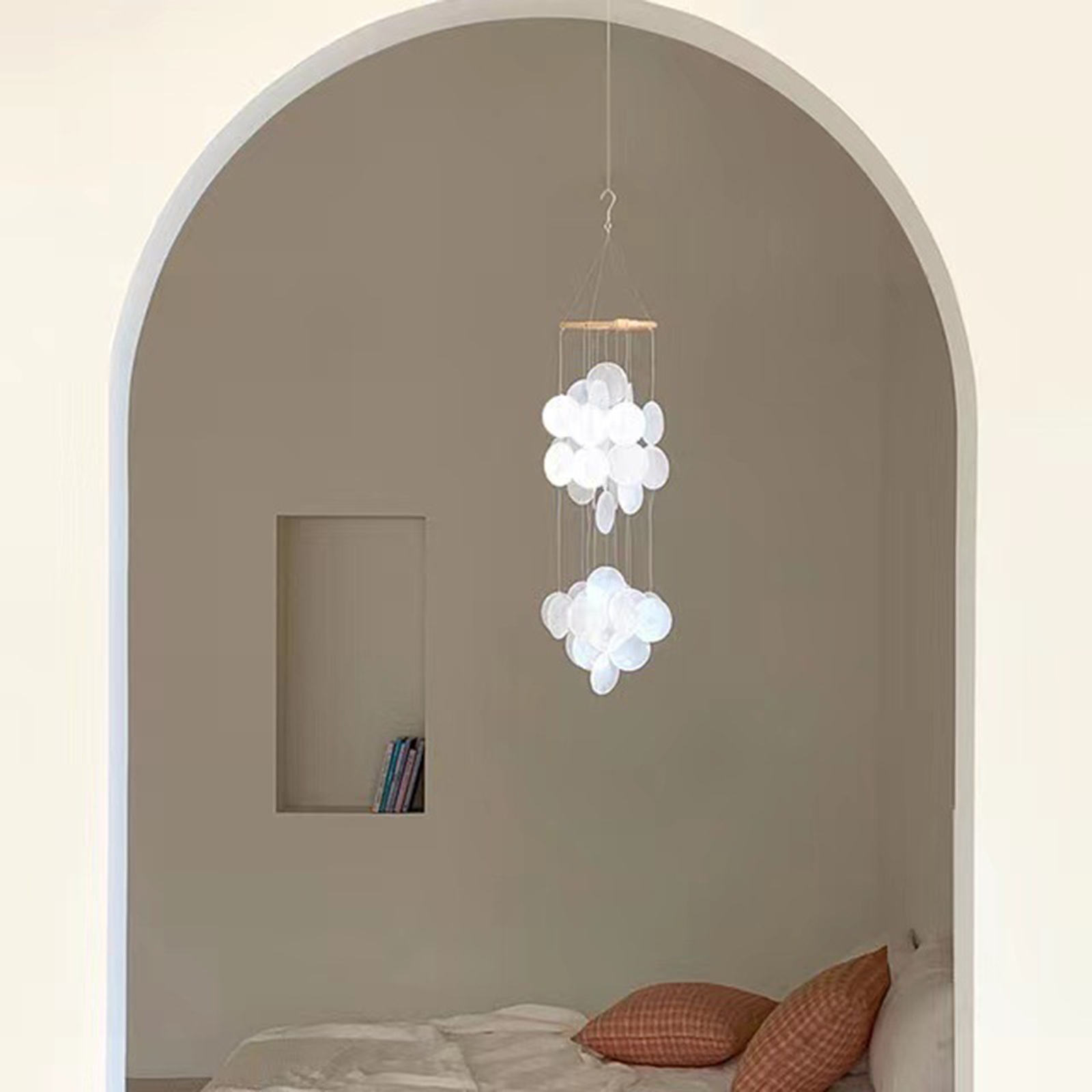 Korean Style Shell Wind Chimes Rainbow Natural Windows Windchimes Pendant Decor Outside Indoor Patio Korean Style Shell Wind Chimes Rainbow Natural Windows Windchimes Pendant Decor Outside Indoor Patio