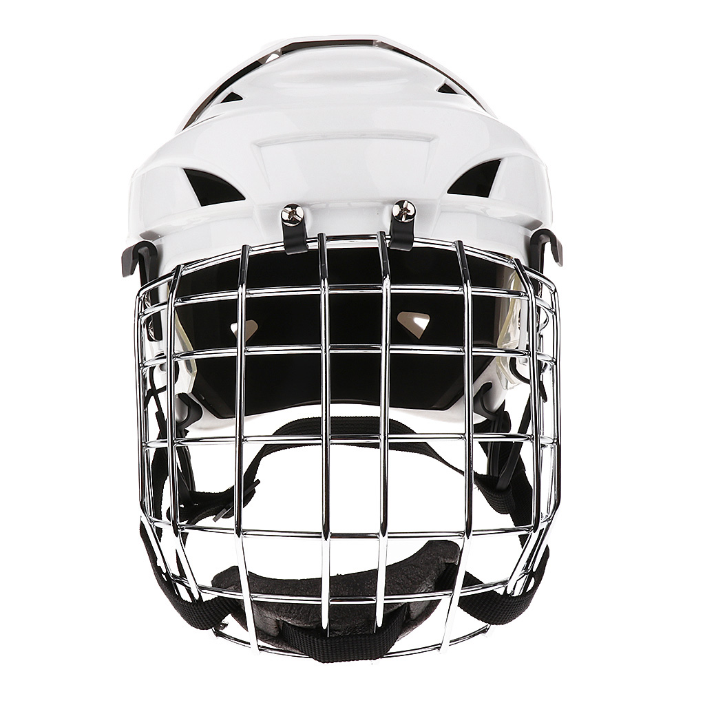 Adjustable Ice Hockey Helmet & Face Combo For Men & Women White M/L Adjustable Ice Hockey Helmet & Face Combo For Men & Women White M/L