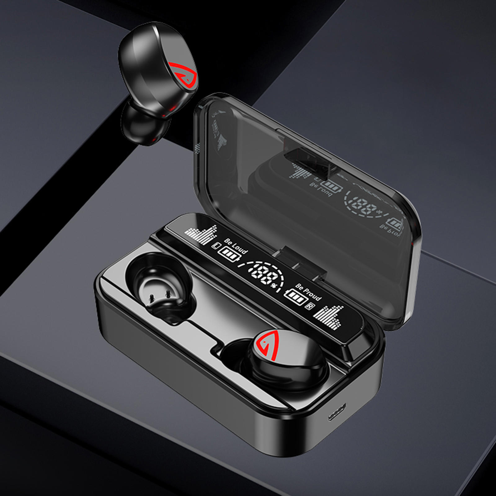 Bluetooth 5.2 Earbuds NFC Noise Cancellation Stereo Waterproof Voice Control HiFi Sound with Mic In-Ear Headphones Sports Gaming Bluetooth 5.2 Earbuds NFC Noise Cancellation Stereo Waterproof Voice Control HiFi Sound with Mic In-Ear Headphones Sports Gaming