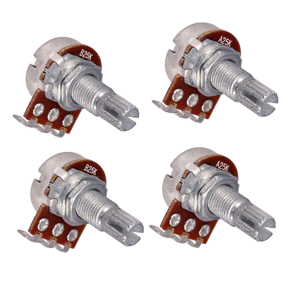 MagiDeal 25K Long Split Shaft Potentiometer Fine for Guitar or Bass MagiDeal 25K Long Split Shaft Potentiometer Fine for Guitar or Bass