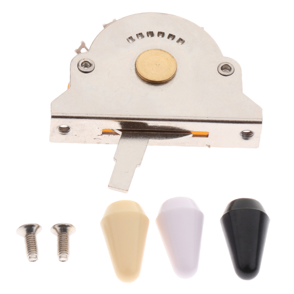 1 Set of Alloy 5 Way Pickup Selector Switches with Tips for Electric 1 Set of Alloy 5 Way Pickup Selector Switches with Tips for Electric