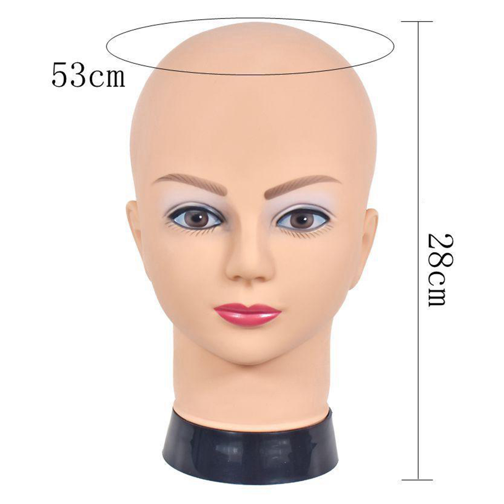2x Female Mannequin PVC Foam 21 Inch Women Manikin Head Model Wig Glasses Hat Headset Display Stand for Home/Store/Salon 2x Female Mannequin PVC Foam 21 Inch Women Manikin Head Model Wig Glasses Hat Headset Display Stand for Home/Store/Salon