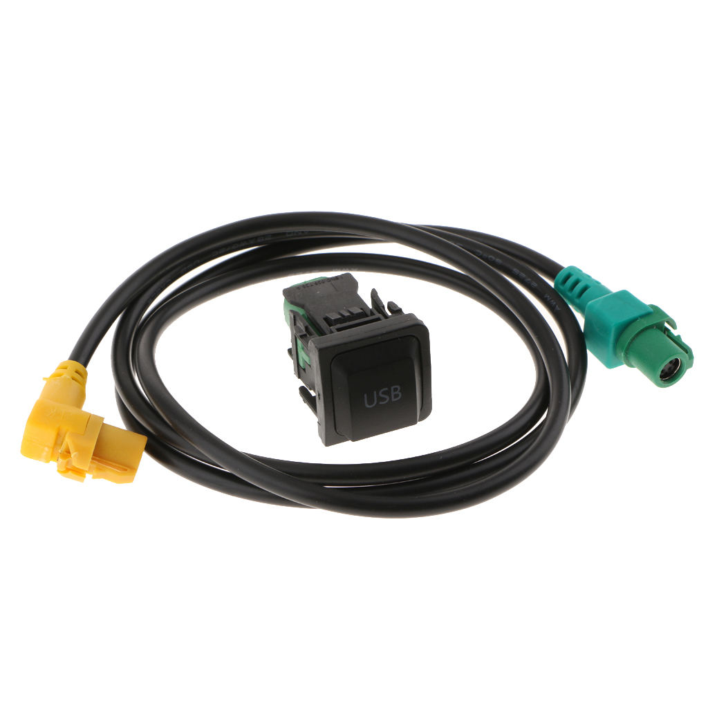 USB Switch Interface Socket+Harness Cable For VW Golf MK6 Jetta MK5 RCD 510 USB Switch Interface Socket+Harness Cable For VW Golf MK6 Jetta MK5 RCD 510
