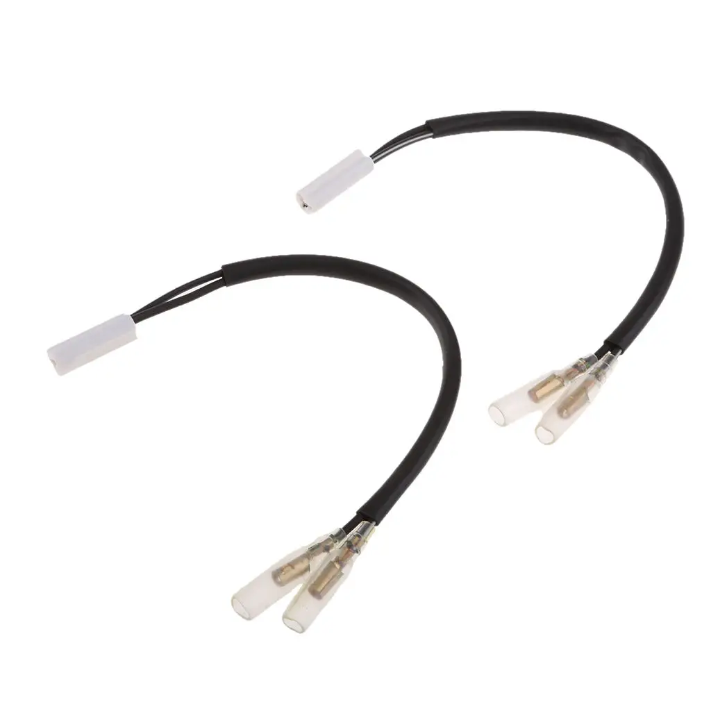 1 Pair Wire Indicator Turn Signal Adapter Plug Connector For Yamaha R1 R6 FZ1 FZ6 FZ6R FZ8 FZN XJ6 Etc