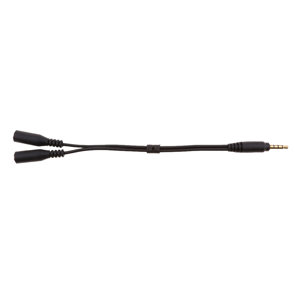 3.5mm Male to 2 Female 3.5mm Headset Mic Y Splitter Cable for iPhone HTC Samsung for iPad for iPad mini High quality Black 3.5mm Male to 2 Female 3.5mm Headset Mic Y Splitter Cable for iPhone HTC Samsung for iPad for iPad mini High quality Black