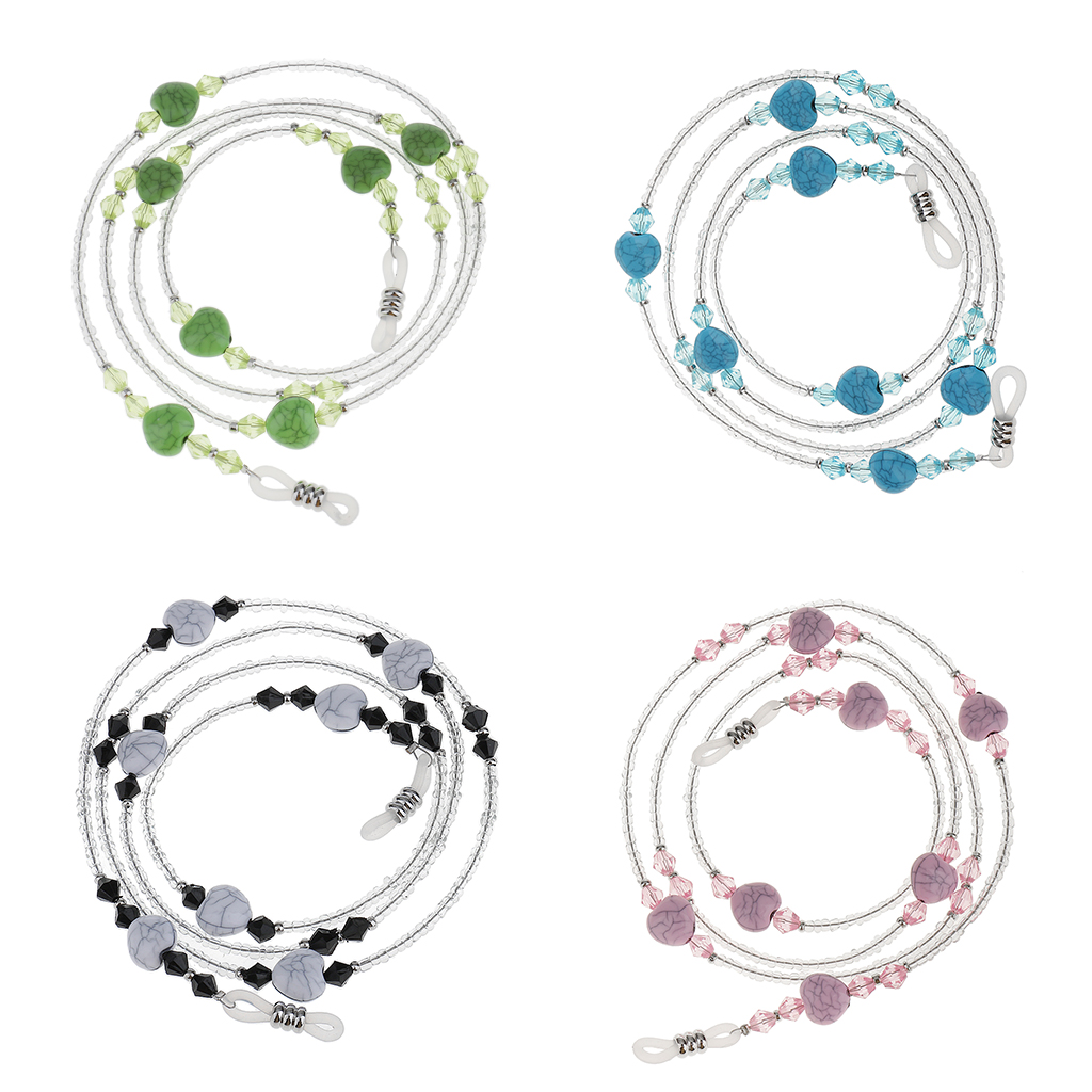 Acrylic Beads Reading Eyeglass Cord Holder Necklace Sunglasses Neck Chains Acrylic Beads Reading Eyeglass Cord Holder Necklace Sunglasses Neck Chains