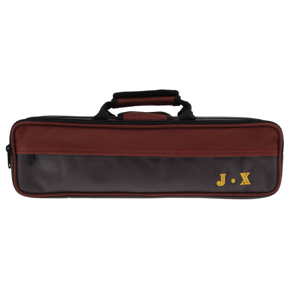 Flute Case Gig Bag Box Waterproof Lightweight for 16 Holes Flute with Exterior Pocket Woodwind Instruments Flute Case Gig Bag Box Waterproof Lightweight for 16 Holes Flute with Exterior Pocket Woodwind Instruments