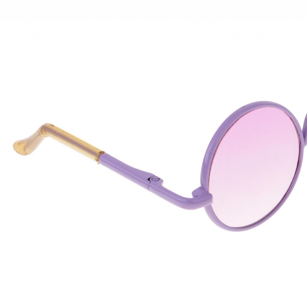 1/3 BJD Retro Hippy Round Glasses Eyewear Eyeglasses for SD DOD YOSD Dollfie Accessories Purple Frame 1/3 BJD Retro Hippy Round Glasses Eyewear Eyeglasses for SD DOD YOSD Dollfie Accessories Purple Frame