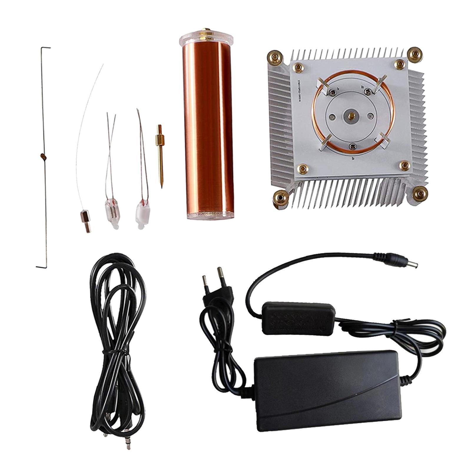 Mini Music Tesla Coil Plasma Speaker DC24V3A Wireless Transmission + Power for Teaching DIY Board Desktop Toy Physics EU Plug Mini Music Tesla Coil Plasma Speaker DC24V3A Wireless Transmission + Power for Teaching DIY Board Desktop Toy Physics EU Plug