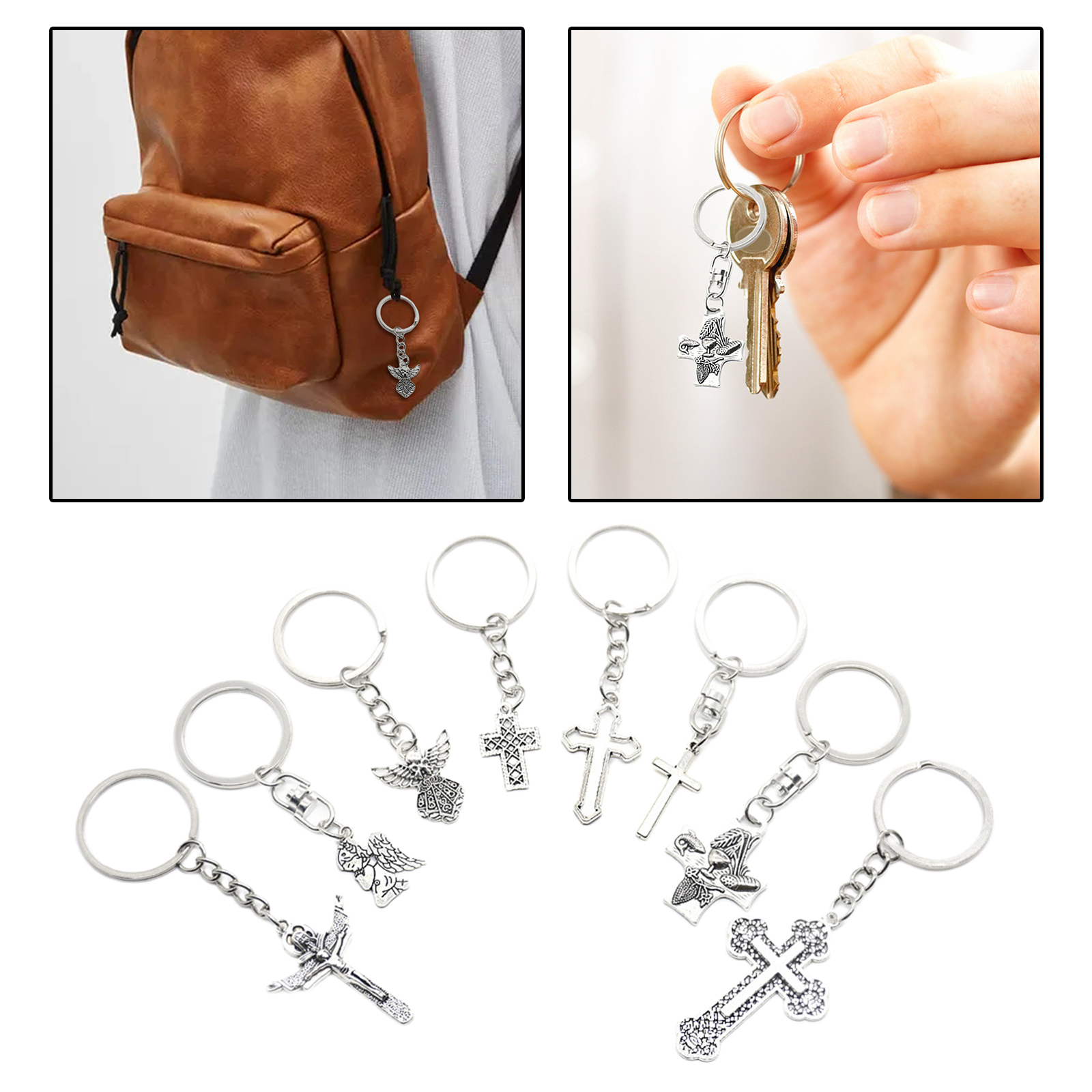 Keychain Bulk Religious Antique Birthday Gifts Jesus Christ Cross Charms Pendants for Wedding Car Decor Anniversary Keychain Bulk Religious Antique Birthday Gifts Jesus Christ Cross Charms Pendants for Wedding Car Decor Anniversary