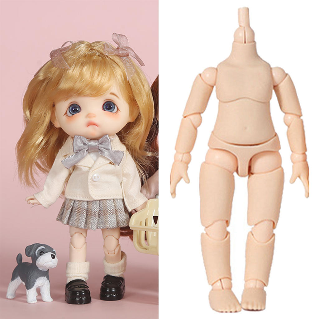 2Pcs Flexible 13 Jointed Doll Body With Spare Hands No Head OB11 Dolls Action Figure Kids Toys 2Pcs Flexible 13 Jointed Doll Body With Spare Hands No Head OB11 Dolls Action Figure Kids Toys