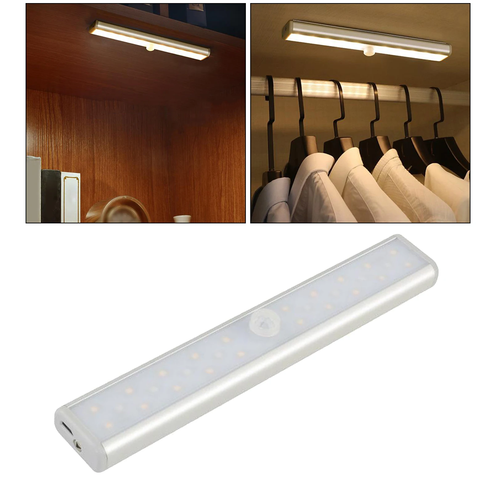 LED UV Disinfection Light Cupboard Wardrobe Night Light 1000mAH USB Charge