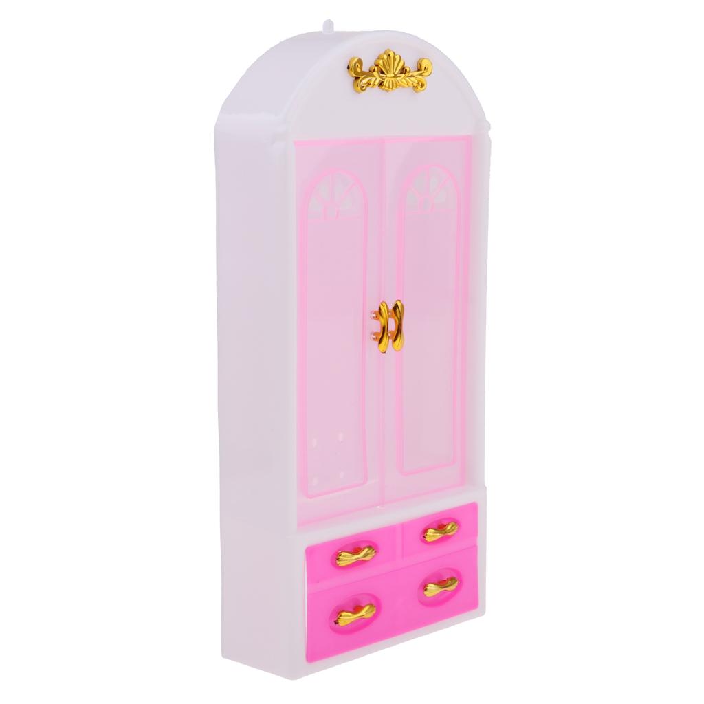 Closet Wardrobe For Doll House Girls Toy Princess Bedroom Furniture Decoration Closet Wardrobe For Doll House Girls Toy Princess Bedroom Furniture Decoration