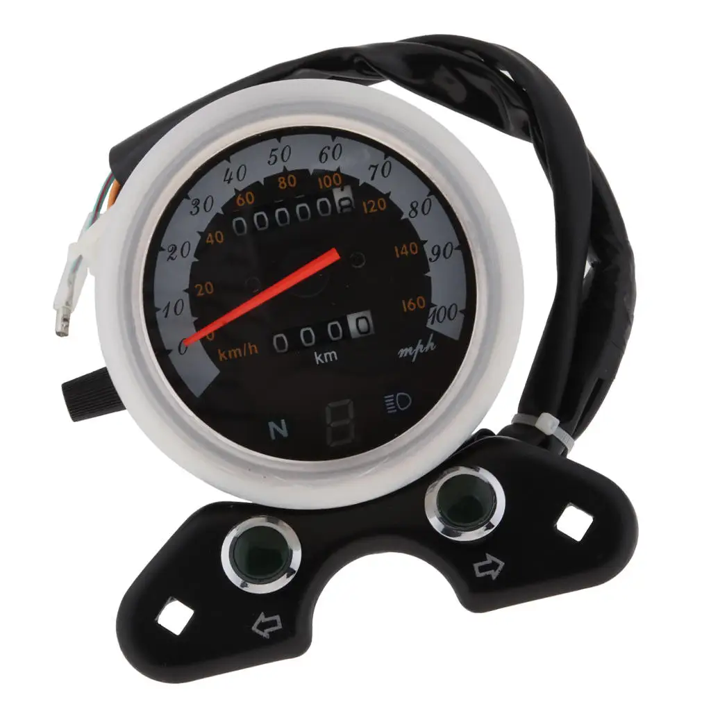 Speedo Meter Gear Digital Display Gauge Tachometer For  CG125