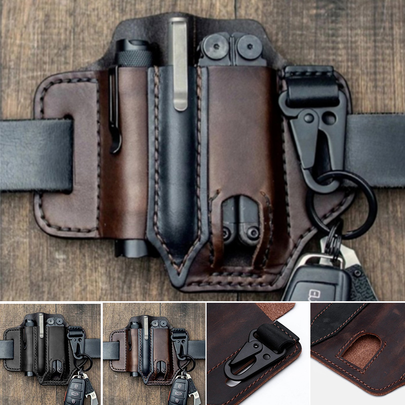 Multitool Leather Pocket Organizer Belt Waist Bag Multitool Leather Pocket Organizer Belt Waist Bag
