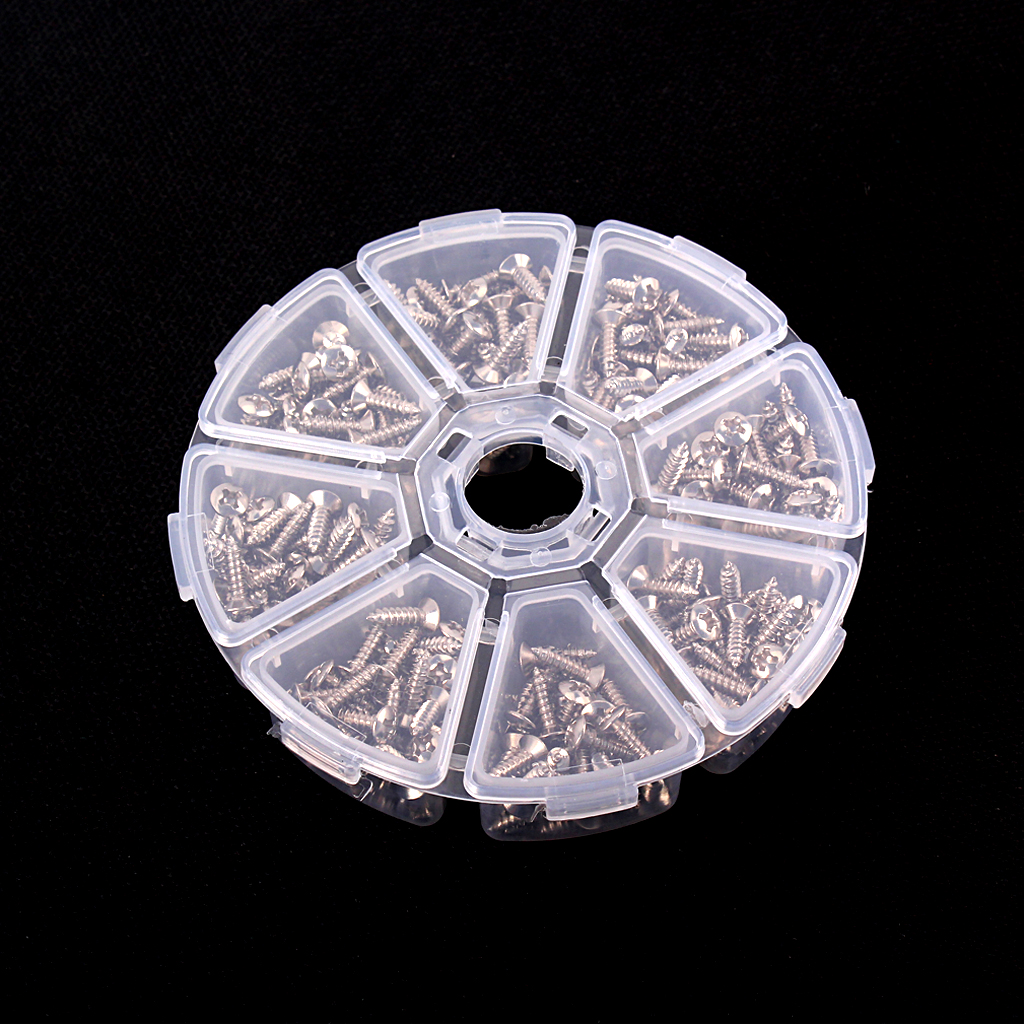 400pcs Guitar Bass Pickguard Back Plate Screws for ST Electric Guitar Silver 400pcs Guitar Bass Pickguard Back Plate Screws for ST Electric Guitar Silver