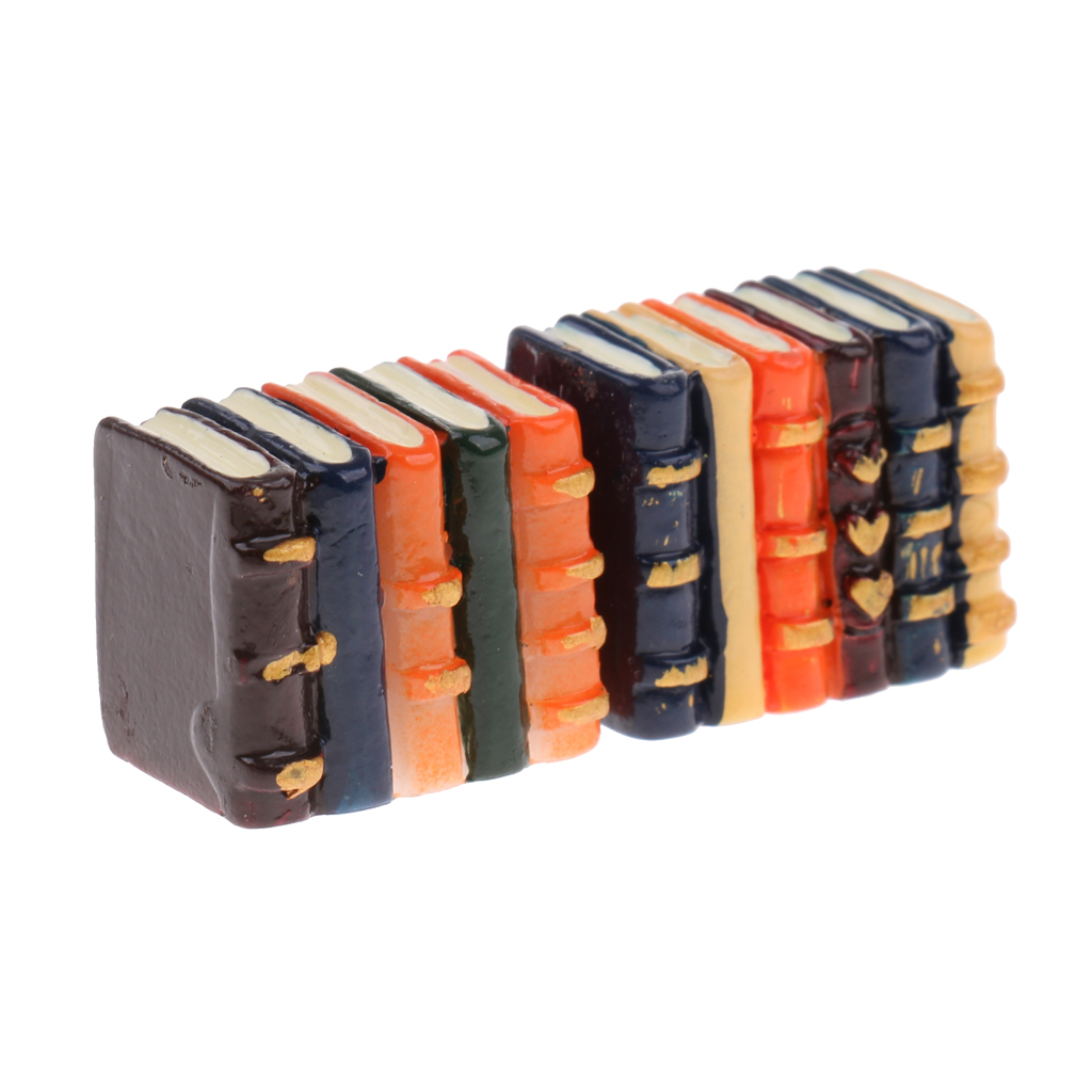 1/12 Scale Resin Books Dollhouse Miniature Bookshelf Decoration Accessories 1/12 Scale Resin Books Dollhouse Miniature Bookshelf Decoration Accessories