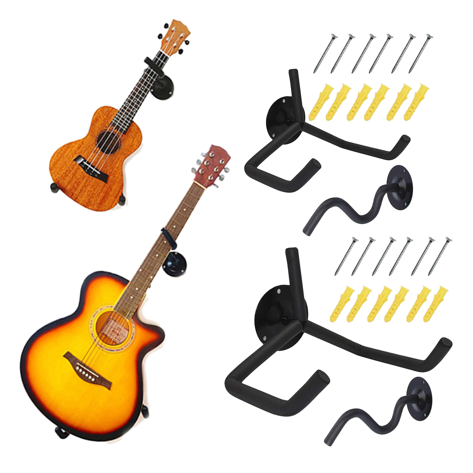 Wall Mount Guitar Hanger Hook Non- Holder Stand for Electric Guitar Ukulele Instrument Accessories Wall Mount Guitar Hanger Hook Non- Holder Stand for Electric Guitar Ukulele Instrument Accessories