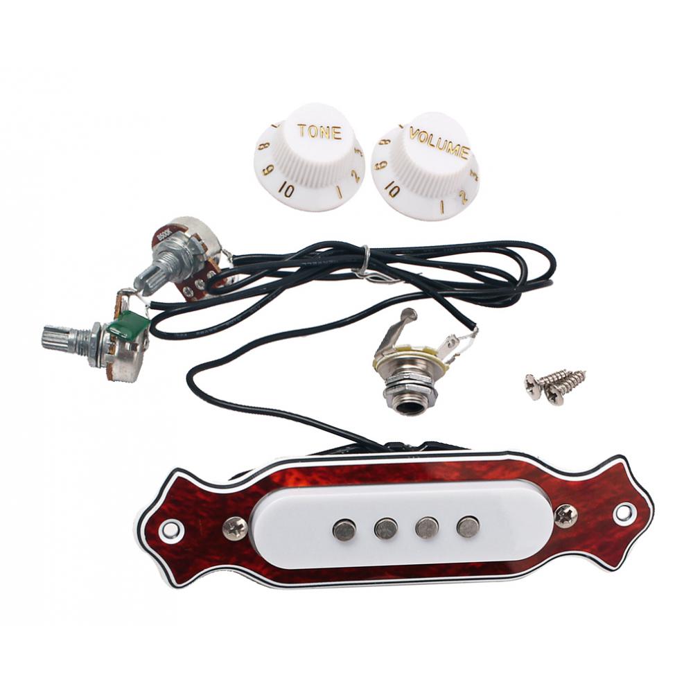 1 sets Pre-wired 4-string Guitar Pickup with Volume & Tone Knobs for Electric Guitar 1 sets Pre-wired 4-string Guitar Pickup with Volume & Tone Knobs for Electric Guitar