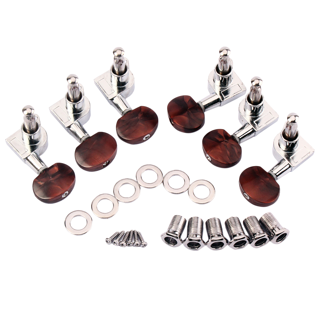 Acoustic Guitar String Enclosed Tuning Pegs Tuners Keys Machine Heads 3L 3R Acoustic Guitar String Enclosed Tuning Pegs Tuners Keys Machine Heads 3L 3R