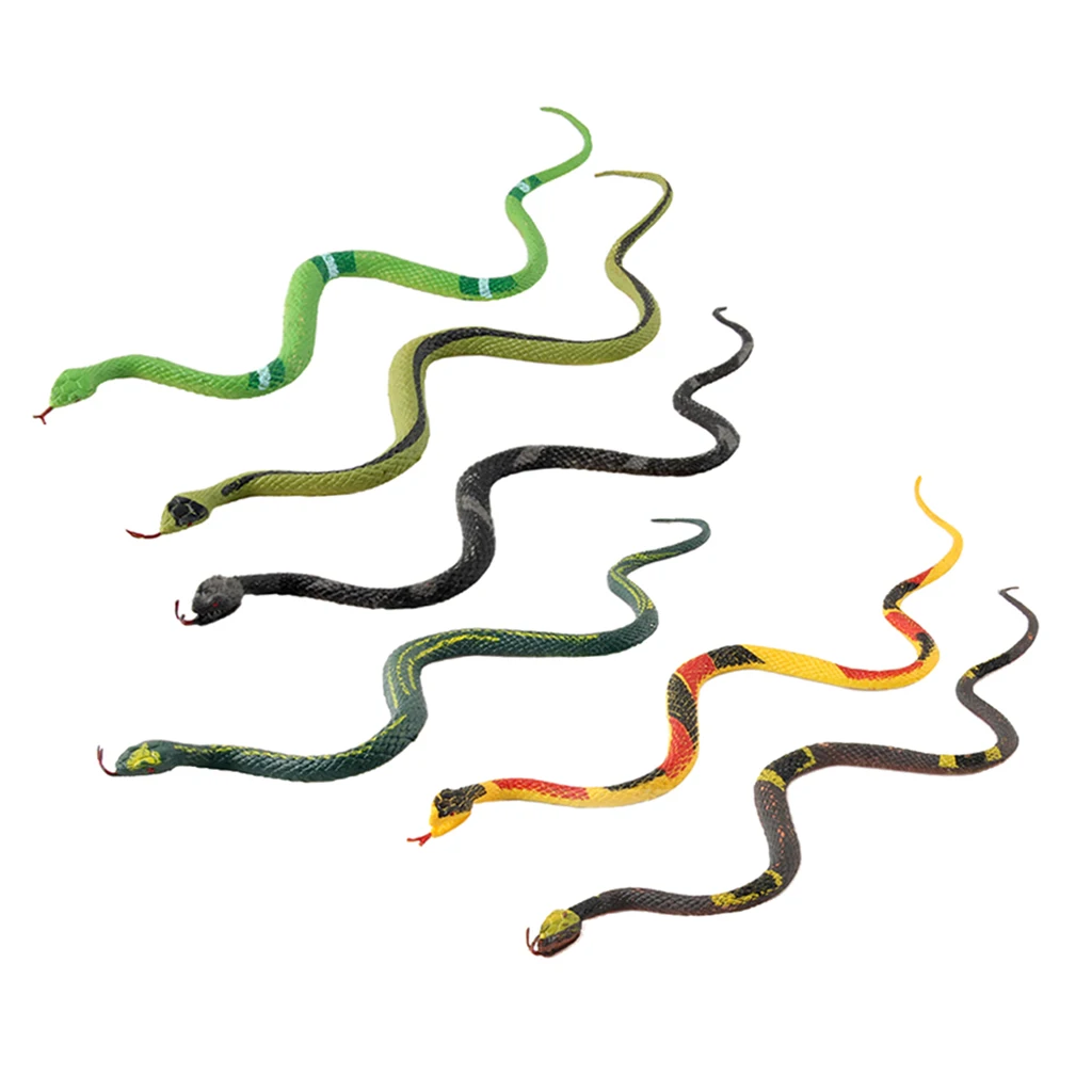 Wild Plastic Snake Model Toy for Kids Scary Creepy Prank Animals Figurine Action Figure Gifts Novelty