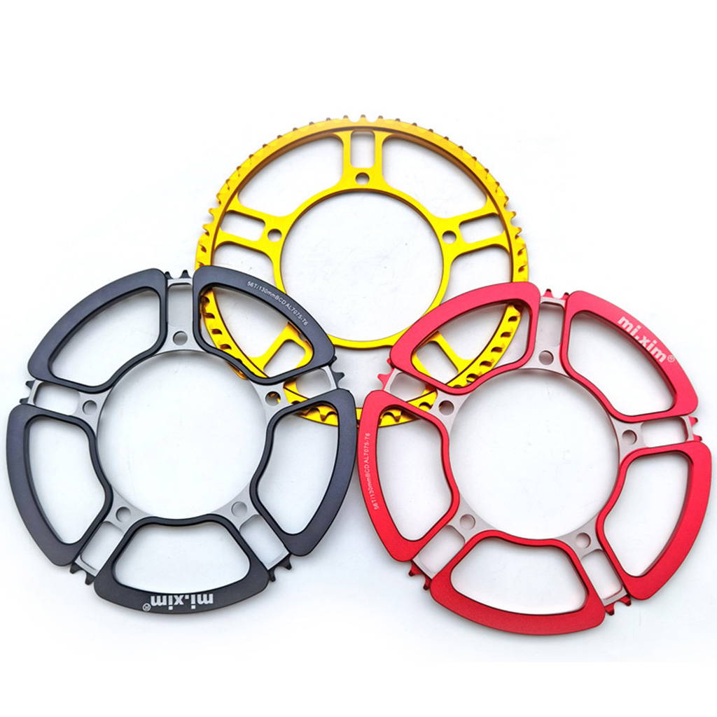 Folding Bike Chainring Round 130BCD 56T Chain Ring MTB Mountain Bike Crankset Replaceable Bicycle Parts Accessories Folding Bike Chainring Round 130BCD 56T Chain Ring MTB Mountain Bike Crankset Replaceable Bicycle Parts Accessories