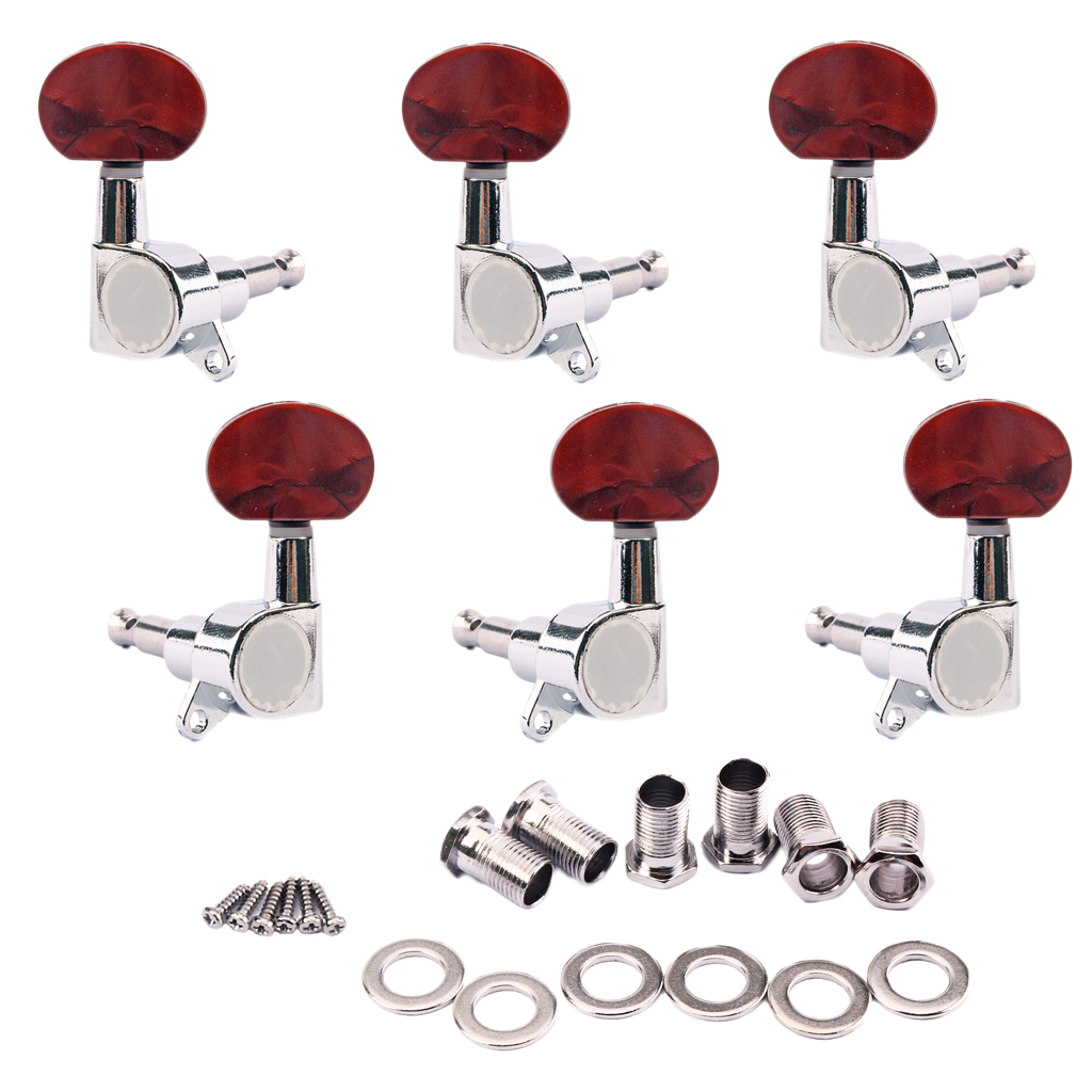 Acoustic Guitar String Enclosed Tuning Pegs Tuners Keys Machine Heads 3L 3R Acoustic Guitar String Enclosed Tuning Pegs Tuners Keys Machine Heads 3L 3R