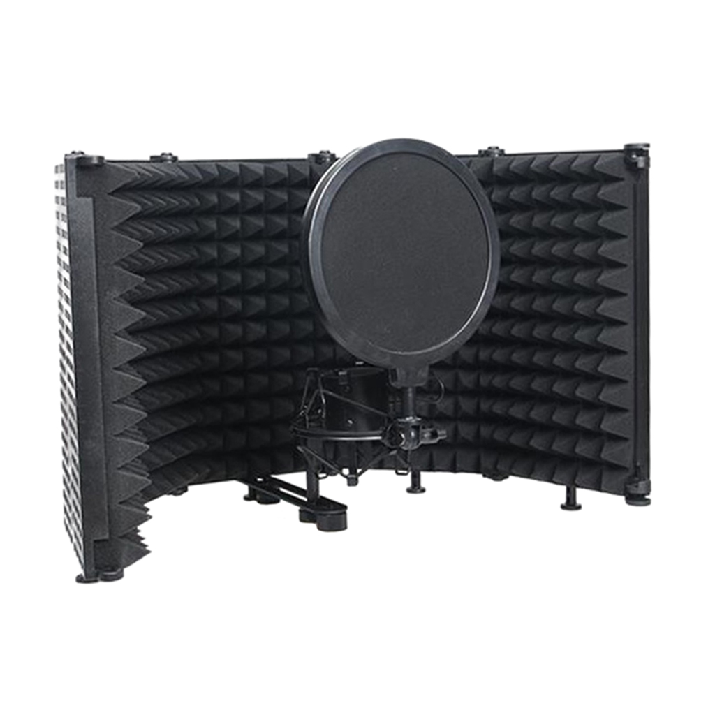 Broadcast Studio Microphone Isolation Shield Filter Wind Screen Isolation Shockproof Mount Holder for Sound Recording Broadcast Studio Microphone Isolation Shield Filter Wind Screen Isolation Shockproof Mount Holder for Sound Recording