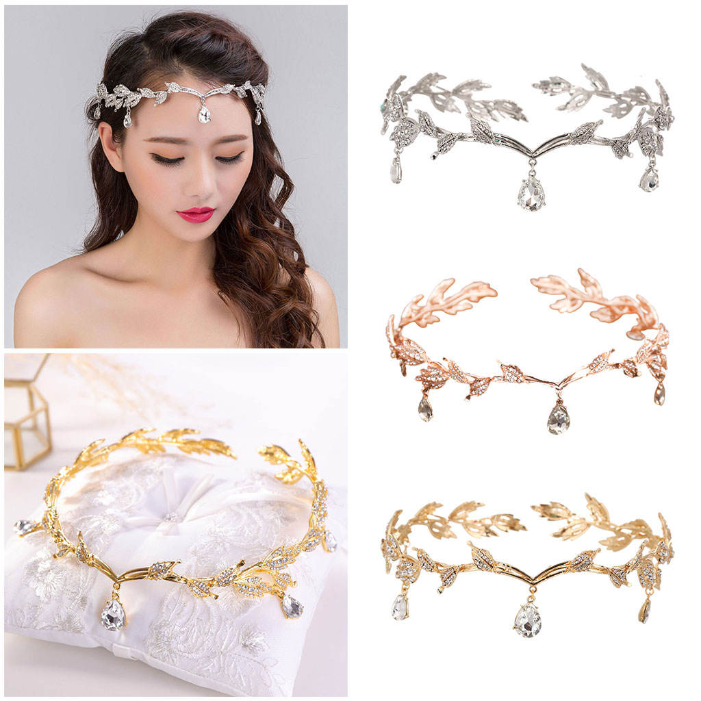 Forehead Chain Headband Vintage Style Crown for Wedding Prom Hair Jewelry Pageants Girls Forehead Chain Headband Vintage Style Crown for Wedding Prom Hair Jewelry Pageants Girls