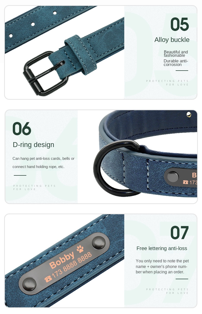 Generic Dog Collars Personalized Custom Dogs Collar Name ID Tags