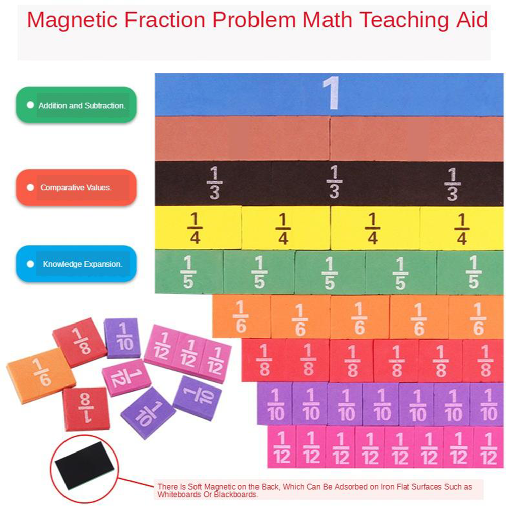 Math Skills Kids Fraction Learning Study Kit Teaching Aids Playkit Cognitive Math Skills Kids Fraction Learning Study Kit Teaching Aids Playkit Cognitive