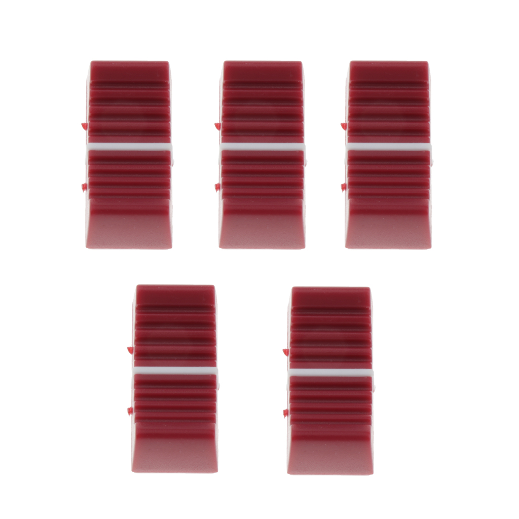 5x Knob Caps Slide Potentiometer Mixer Fader Cap Red/Dark Gray/Light Gray 5x Knob Caps Slide Potentiometer Mixer Fader Cap Red/Dark Gray/Light Gray
