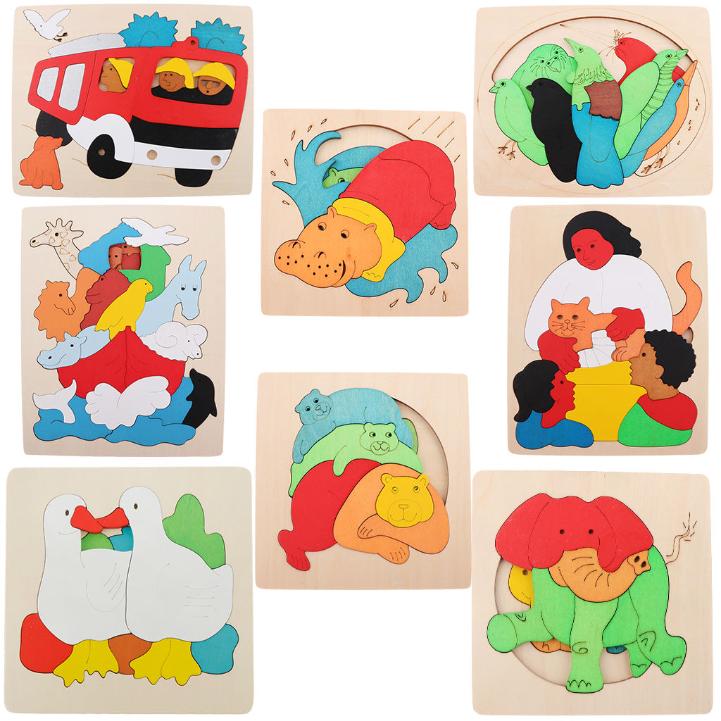 Wooden Jigsaw Puzzles for Toddlers Animal Puzzles Educational Toys for Kids Boys Girls Wooden Jigsaw Puzzles for Toddlers Animal Puzzles Educational Toys for Kids Boys Girls