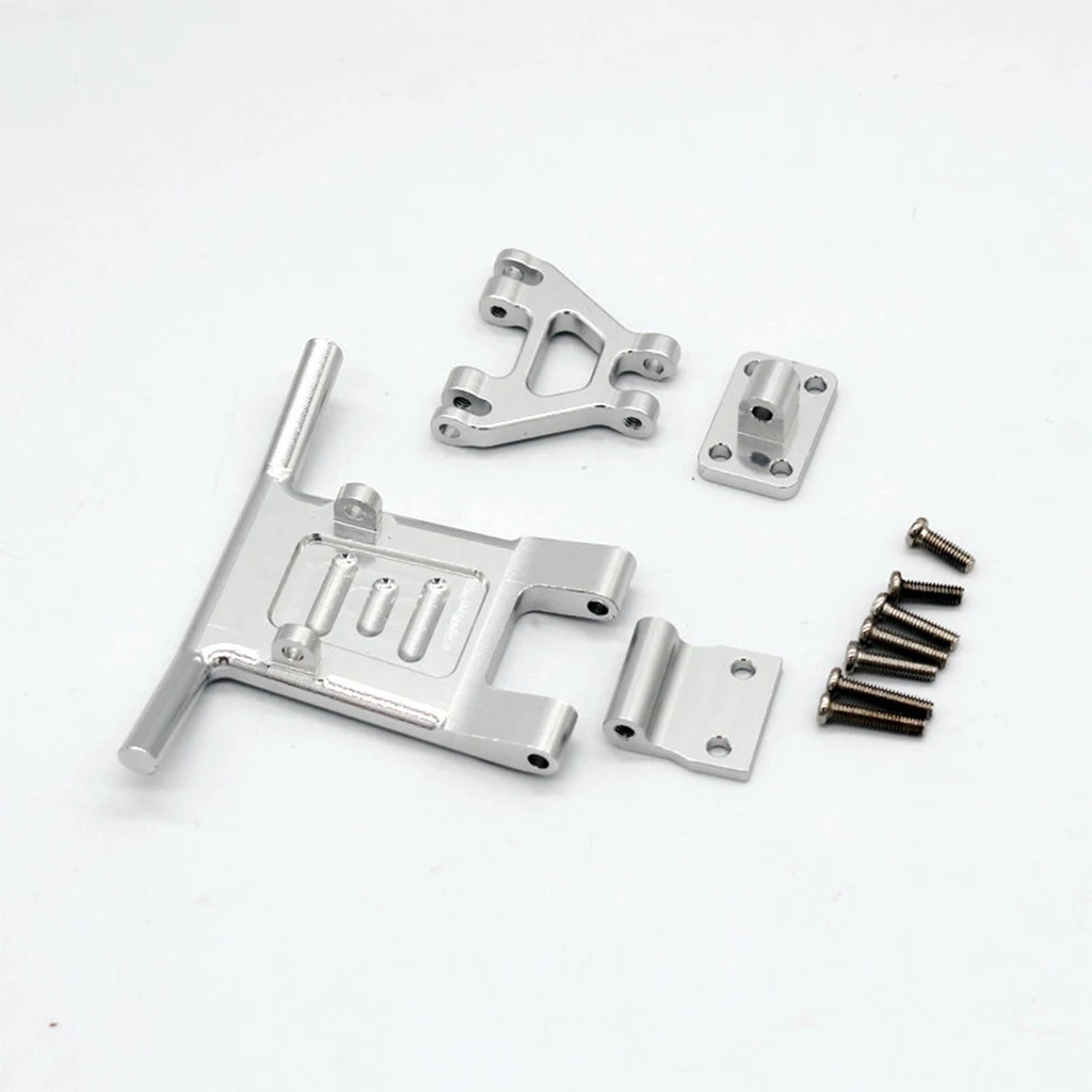 RC Aluminum Alloy Front Protector & Bumper Set for Wltoys 124016 124018 1/14 144001 Tracked Car Truck Parts