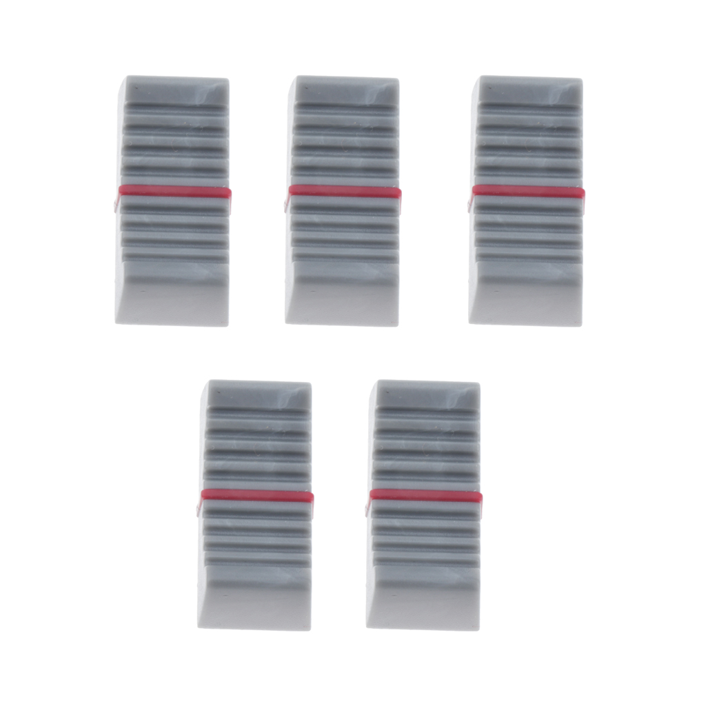 5x Knob Caps Slide Potentiometer Mixer Fader Cap Red/Dark Gray/Light Gray 5x Knob Caps Slide Potentiometer Mixer Fader Cap Red/Dark Gray/Light Gray