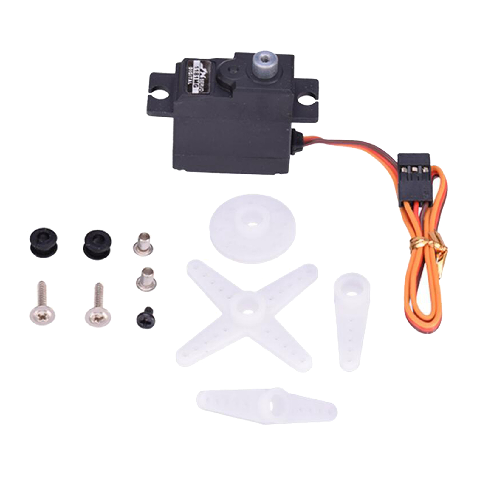 JX PDI-1181MG 3.5KG Metal Gear Digital Servo for RC Car Airplane Drone Black JX PDI-1181MG 3.5KG Metal Gear Digital Servo for RC Car Airplane Drone Black