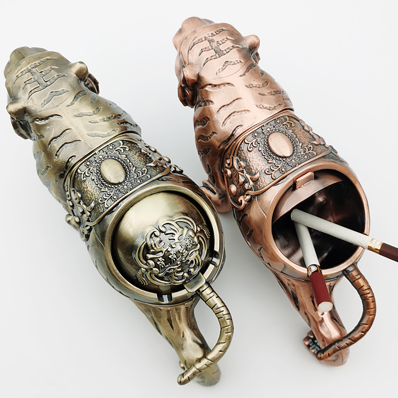 Generic Smoking Cigarette Ashtray Ash Tray Tiger Ashtray With Lid