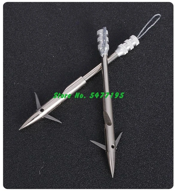 1pcs Powerful Slingshot Arrows Fish Dart Fishing Gear Stainless Steel  Arrowhead Dart Outdoor Hunting Shooting Bow Accessories