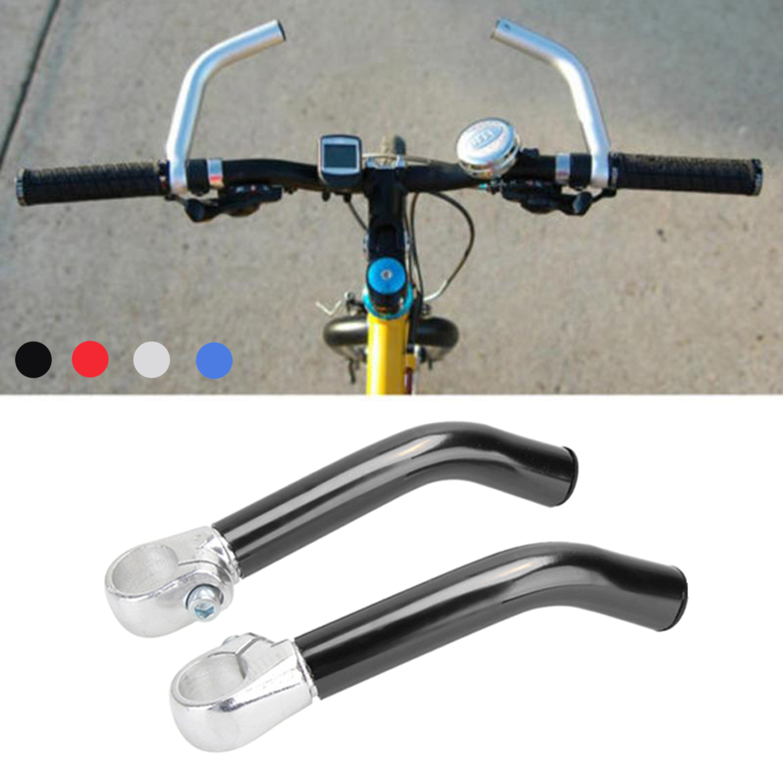 Aluminum Bicycle Rest Handlebar Extender Bars Cycling 22.2mm Aero Bars Aluminum Bicycle Rest Handlebar Extender Bars Cycling 22.2mm Aero Bars