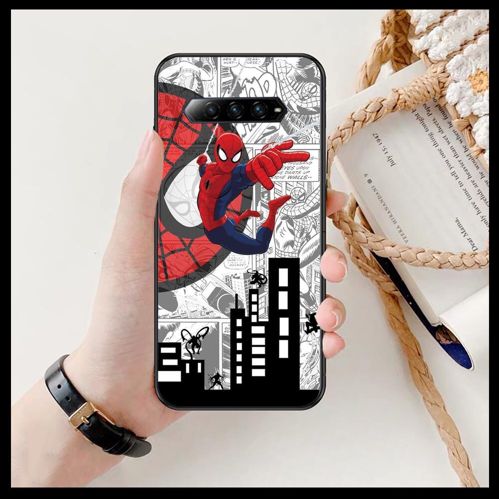 Etui Spider-Man do Xiaomi Redmi czarny rekin 4 Pro 2 3 3s - czarna okładka silikonowa Prett mini - SEO_ALT_TITLE - 2